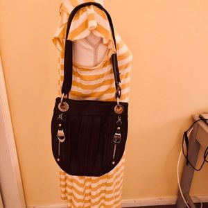 B Makowsky all  leather convertible crossbody bag.